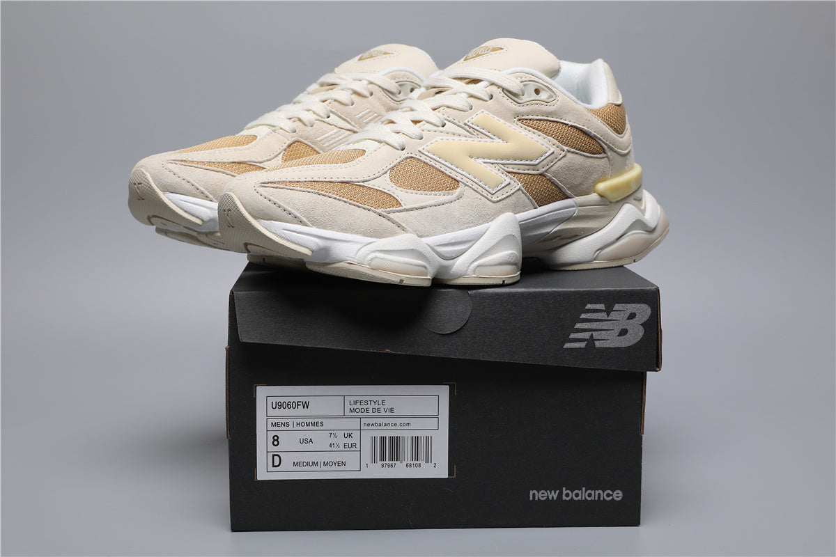 9060 Off-White / Yellow Sneakers