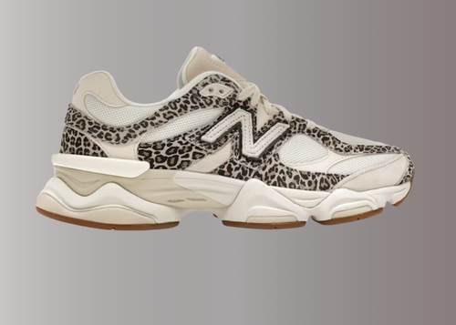 9060 Leopard Print in Beige Sneakers