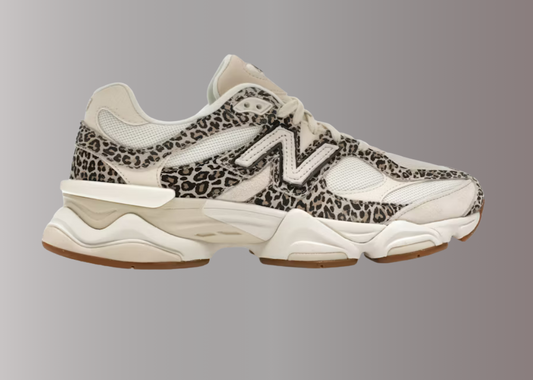 9060 Leopard Print in Beige Sneakers