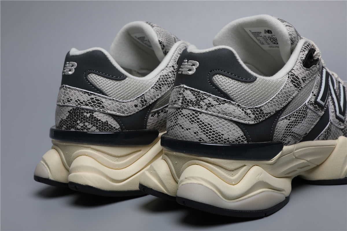 9060 Black Gray Snake Pattern SNA Sneakers