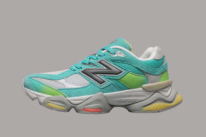 9060 Cyan Burst Sneakers