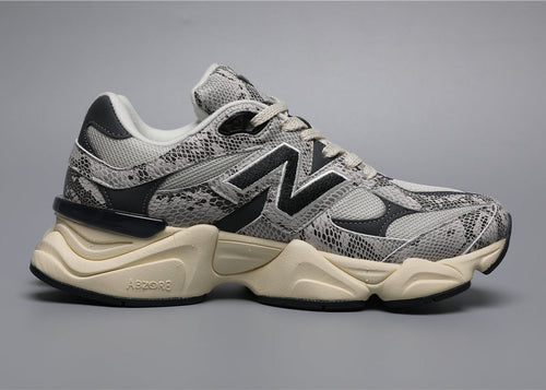9060 Black Gray Snake Pattern SNA Sneakers