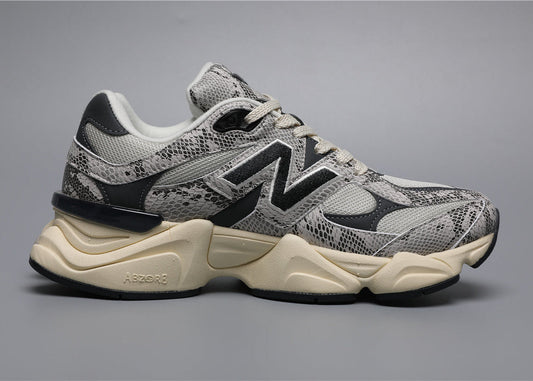 9060 Black Gray Snake Pattern SNA Sneakers