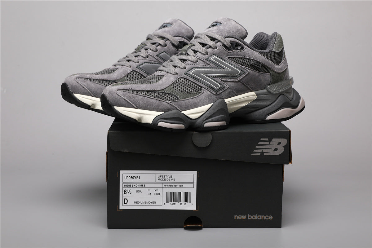9060 Gray Black Sneakers
