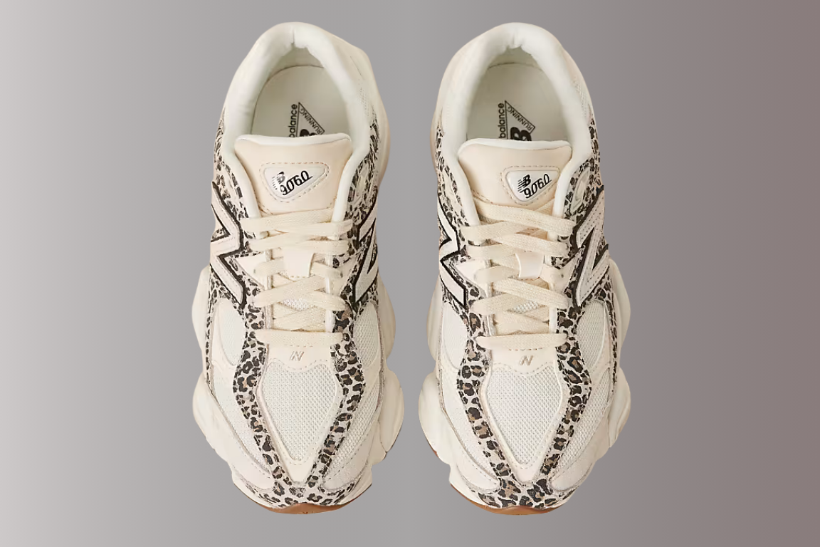 9060 Leopard Print in Beige Sneakers