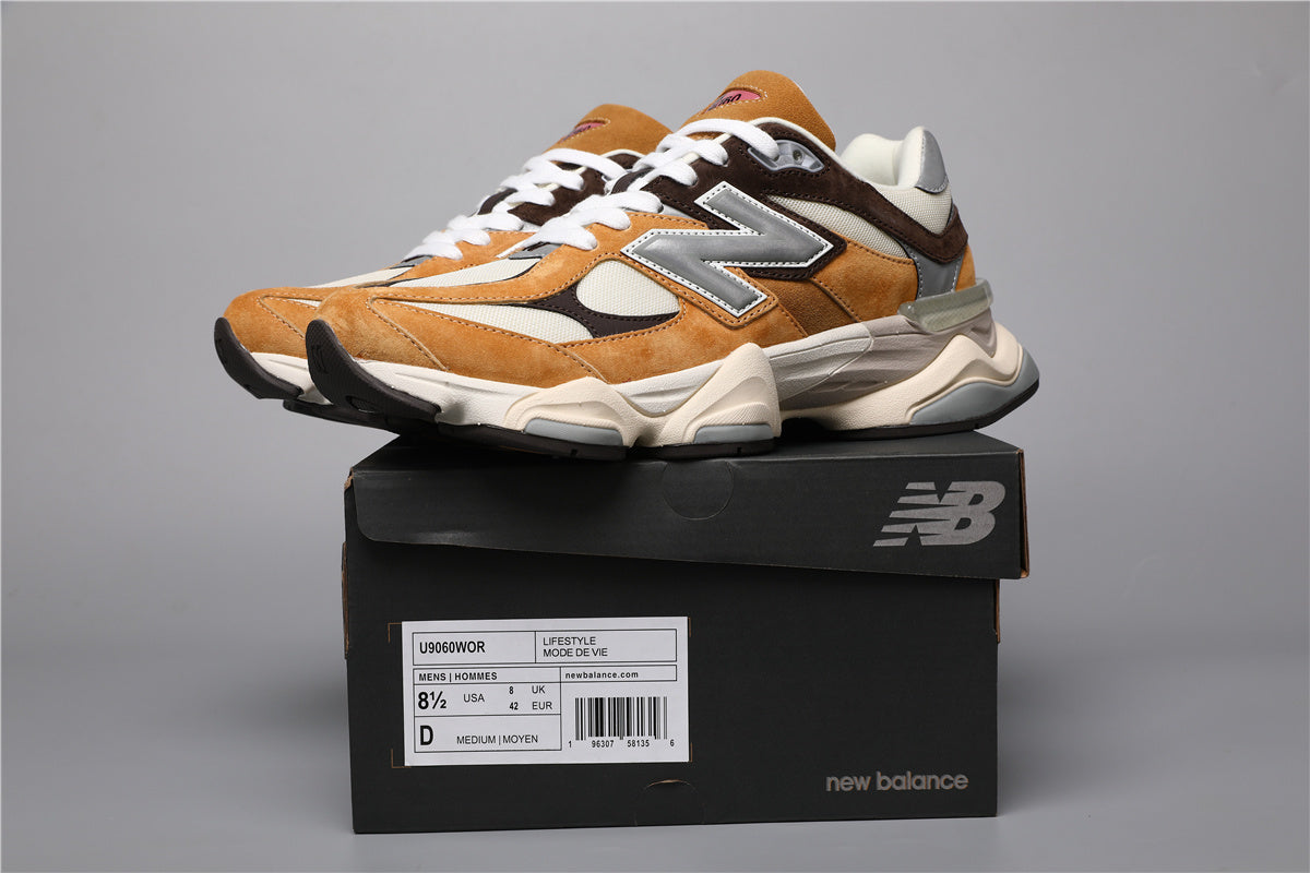 9060 Yellow Brown Sneakers