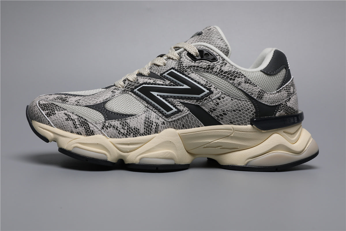 9060 Black Gray Snake Pattern SNA Sneakers