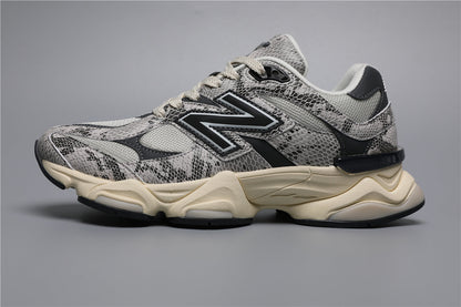 9060 Black Gray Snake Pattern SNA Sneakers
