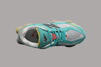 9060 Cyan Burst Sneakers