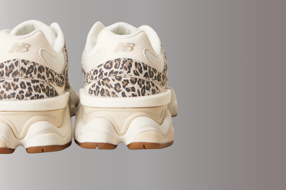 9060 Leopard Print in Beige Sneakers