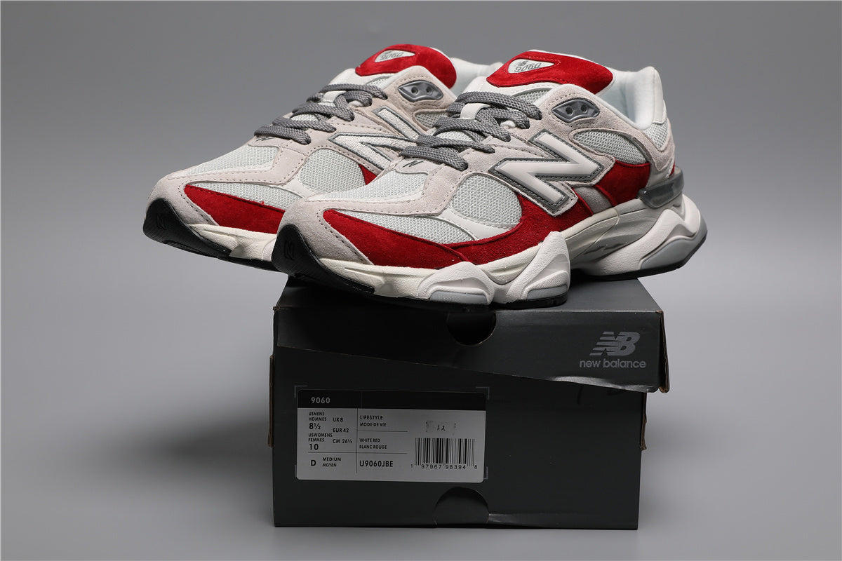 9060 White Red JBE Sneakers
