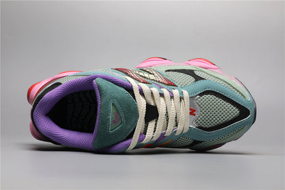9060 Green / Pink Sneakers