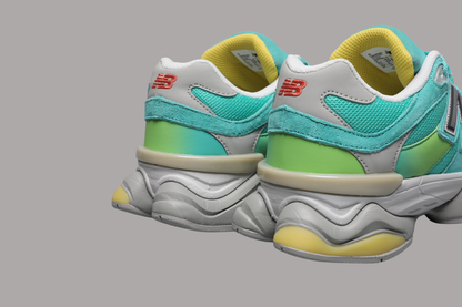 9060 Cyan Burst Sneakers
