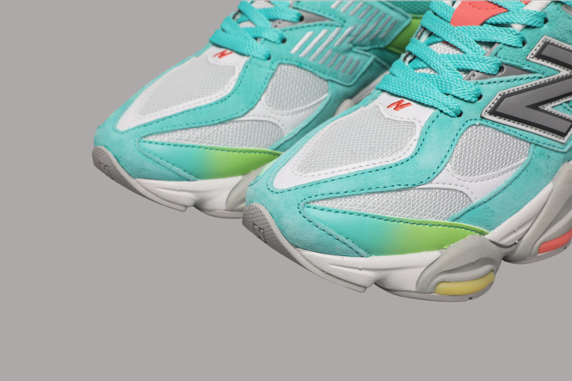 9060 Cyan Burst Sneakers