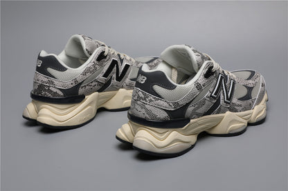 9060 Black Gray Snake Pattern SNA Sneakers
