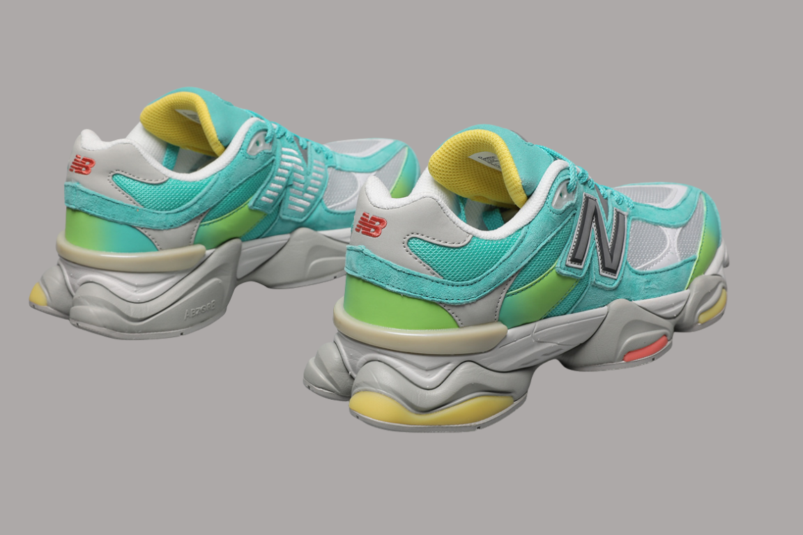 9060 Cyan Burst Sneakers