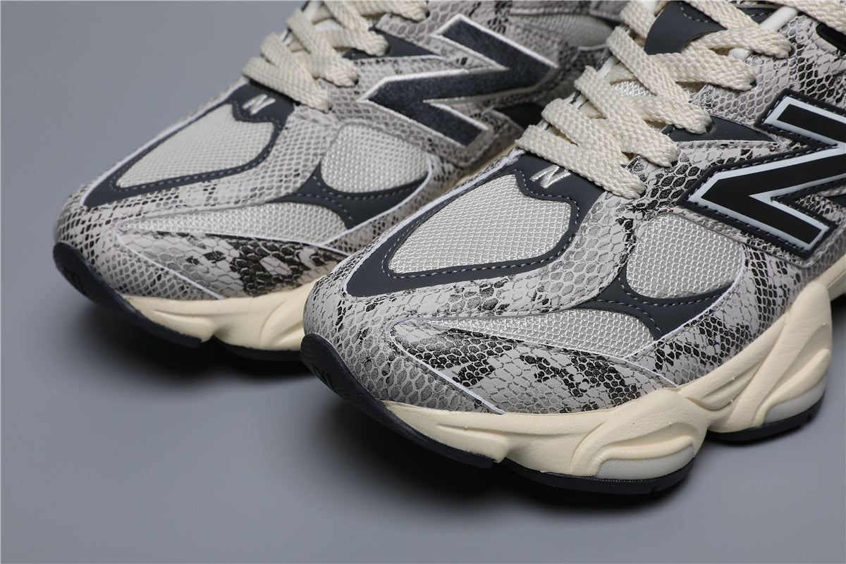 9060 Black Gray Snake Pattern SNA Sneakers