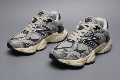 9060 Black Gray Snake Pattern SNA Sneakers
