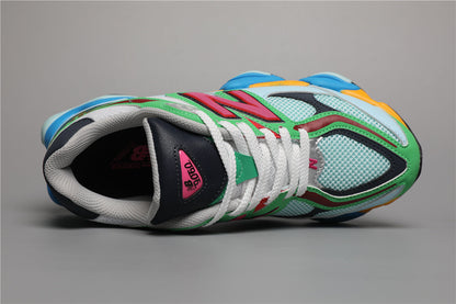 9060 White Green Sneakers