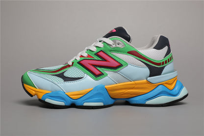 9060 White Green Sneakers