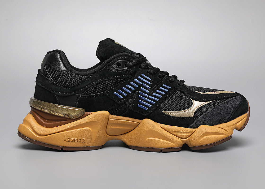 9060 Black / Yellow Sneakers