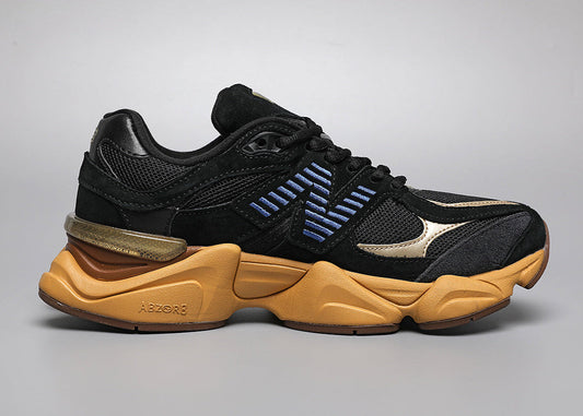 9060 Black / Yellow Sneakers