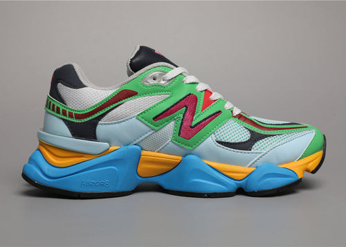 9060 White Green Sneakers
